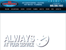 Tablet Screenshot of airtemperaturespecialists.com